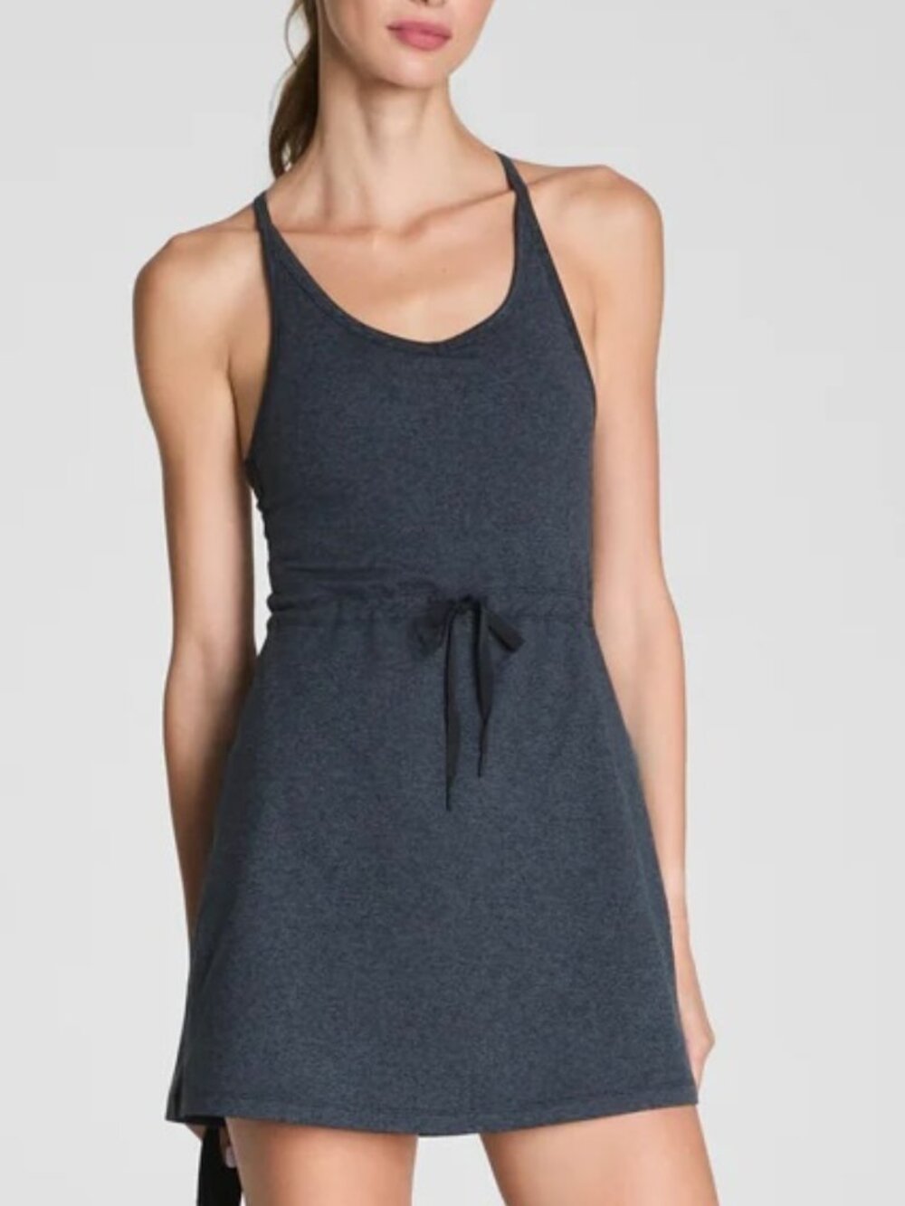 SPANX SoftStretch V-Neck Active Tank Dress with Shorts Size 3X Plus